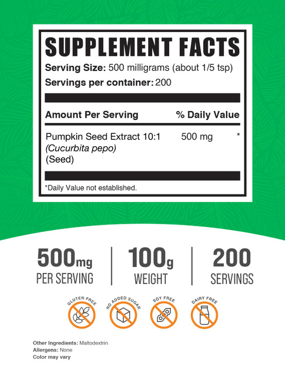 BulkSupplements.com Pumpkin Seed Extract Powder