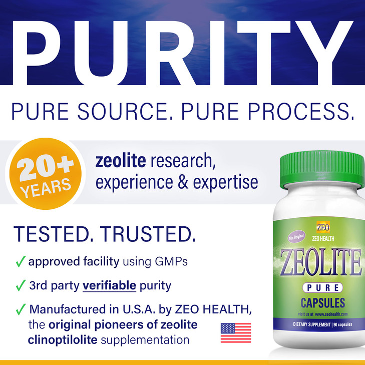 Zeolite Pure Capsules - Zeolite Detox, Extra Strength