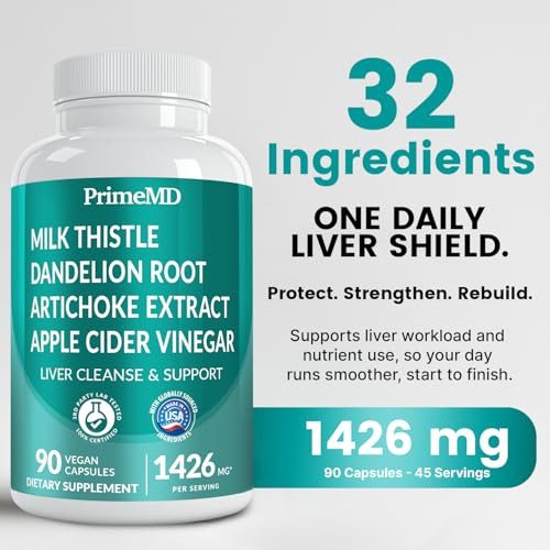 32-in-1 Liver Support with Milk Thistle Supplement