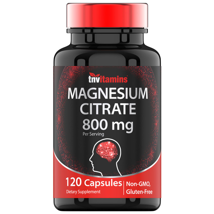 TNVitamins Magnesium Citrate 800 MG - 120 Capsules