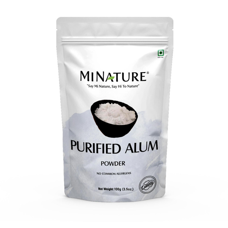 Mi Nature Alum Powder Potassium (Fitkari/Phitkari) -100% Natural Skincare