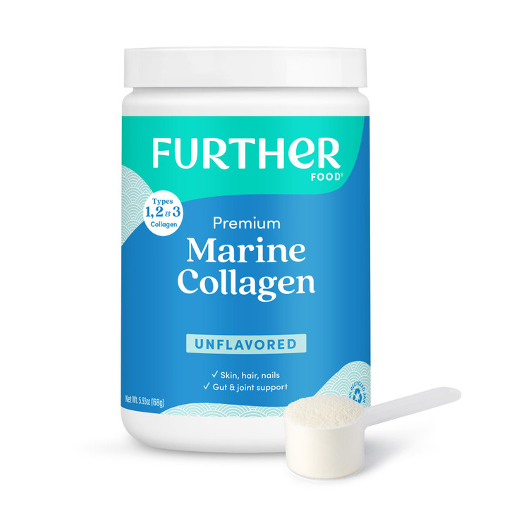 Further Food Unflavored Marine Collagen Peptides Powder, Wild-Caught Sustainably