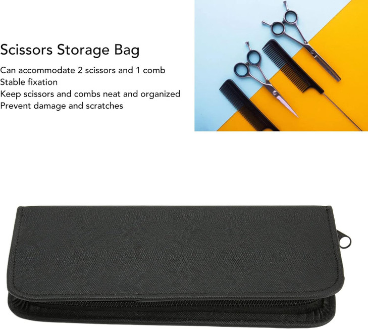 YUYTE Scissors Holder Pouch Hair Salon Barber Comb Scissors Storage Bag for Hairdress Ouch Professional Hair Salon Barber Comb Scissors Storage Bag f