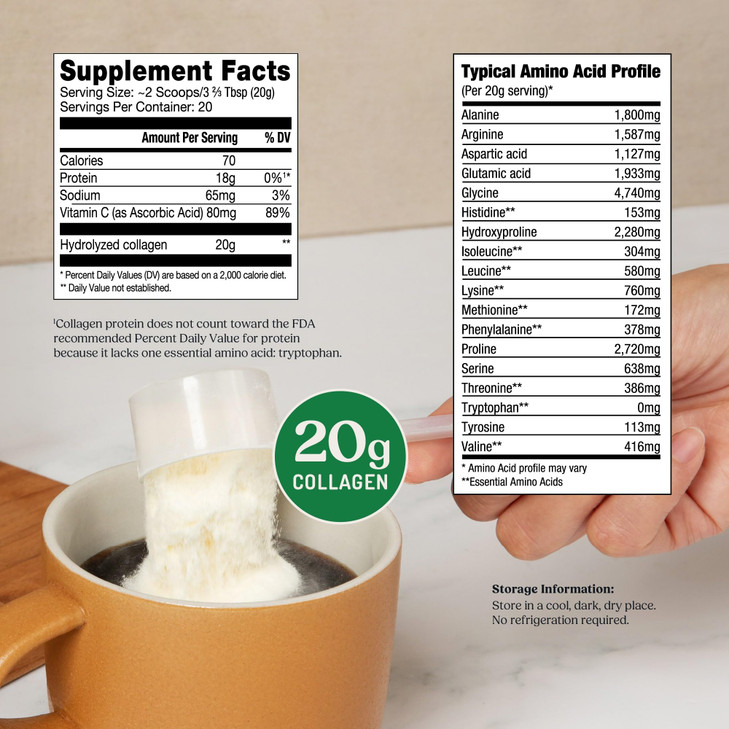Bulletproof Unflavored Collagen Peptides Powder with MCT Oil, 14.3 Ounces