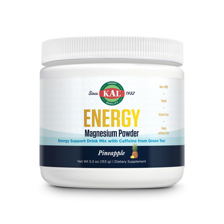 KAL Energy Magnesium Powder Drink, Pineapple Flavor Magnesium Citrate Powder