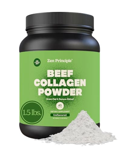 Zen Principle Grass-Fed Agglomerated Hydrolyzed Collagen Peptides 1.5 lb.