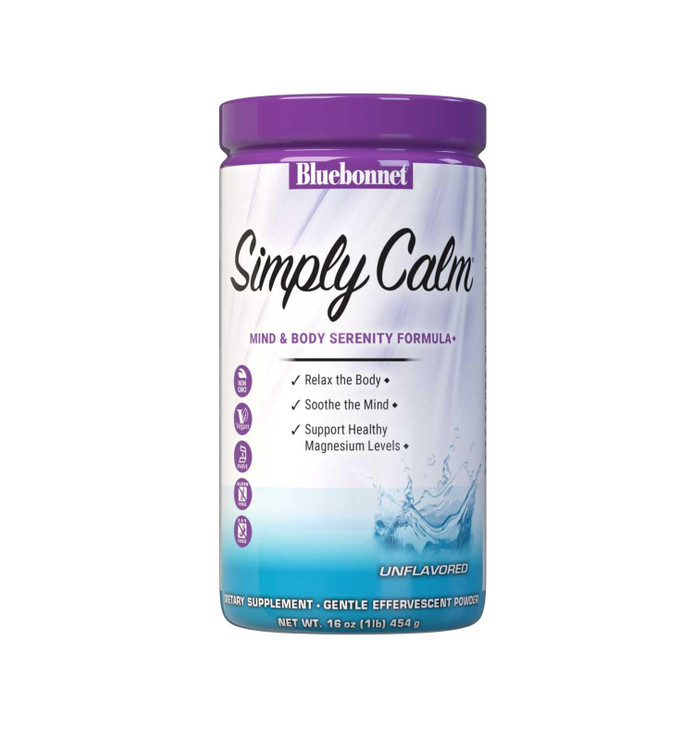 Bluebonnet Nutrition Simply Calm Powder, For Calm*, Muscle Cramps*, Stress