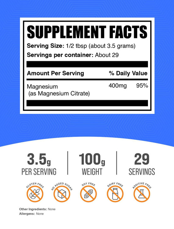 BulkSupplements.com Magnesium Citrate Powder