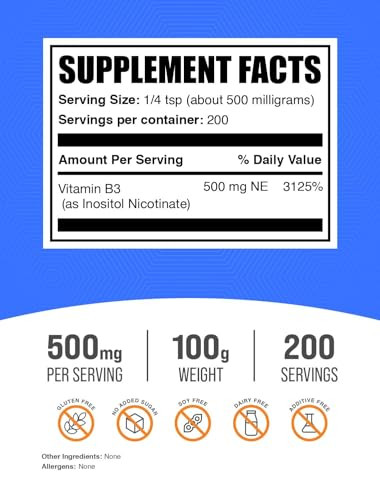 BulkSupplements.com Flush Free Niacin Powder