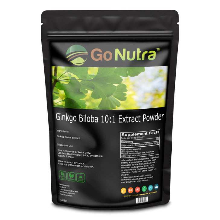 Go Nutra Ginkgo Biloba Powder 8 oz.