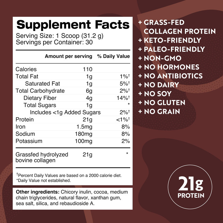Dr. Kellyann Keto Bone Broth Protein Powder Chocolate