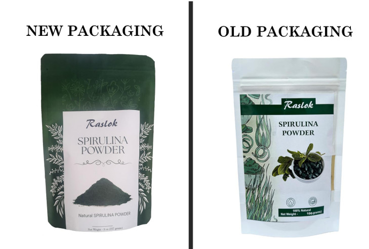 Raslok Pure Spirulina Powder - Immune Support and Antioxidants