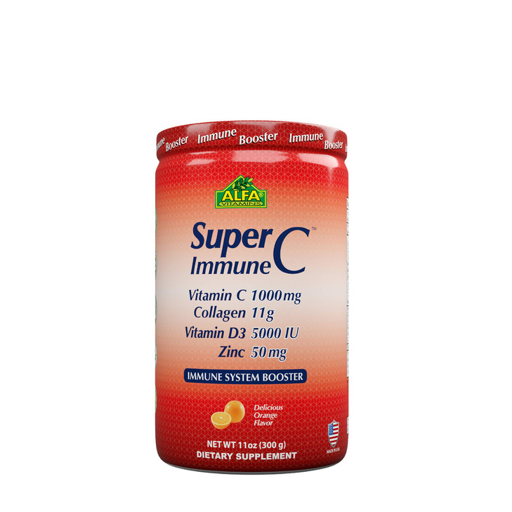 ALFA VITAMINS Super Immune C Powder, Gluten Free Dietary Supplement with Vitamin