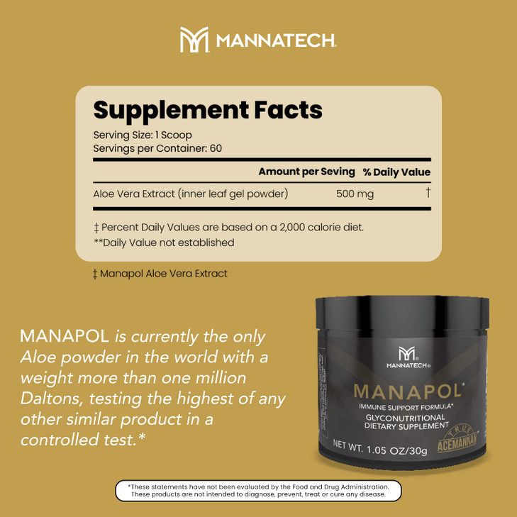 Manapol Immune Support Formula for Immunity Support & Immunity Boost. Aloe Vera