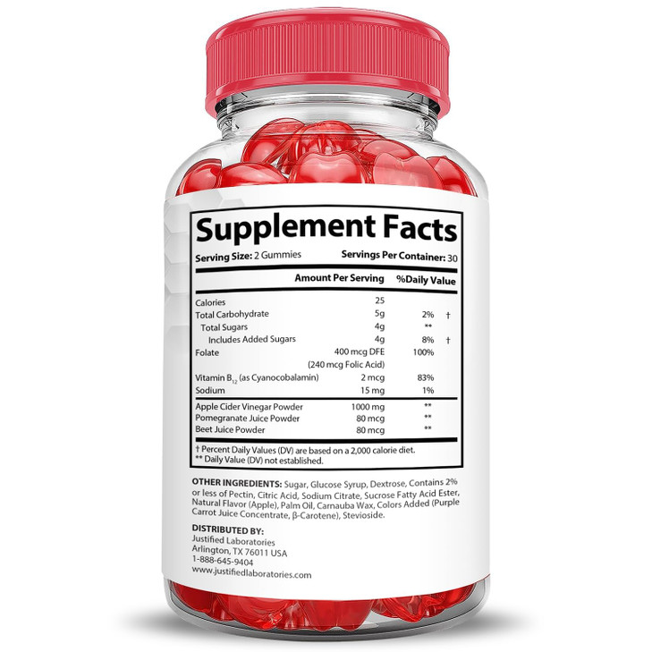 Justified Laboratories Boostline Keto ACV Gummies Advanced Formula 1000MG Boost