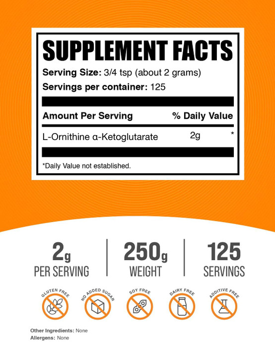 BulkSupplements.com L-Ornithine Alpha-Ketoglutarate Powder