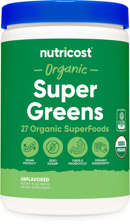 Nutricost Organic Super Greens Powder (30 Servings)