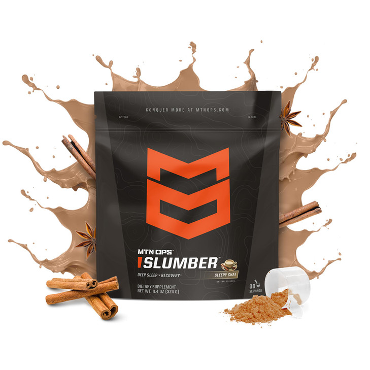 MTN OPS Slumber Sleep Aid for Muscle Recovery & Deep Sleep, Sleepy Chai Sleep