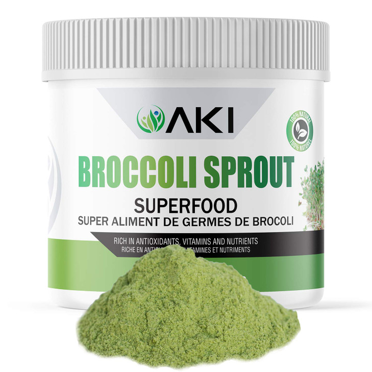 AKI Broccoli Sprout Powder - Ideal in Vitamins & Sulforaphane