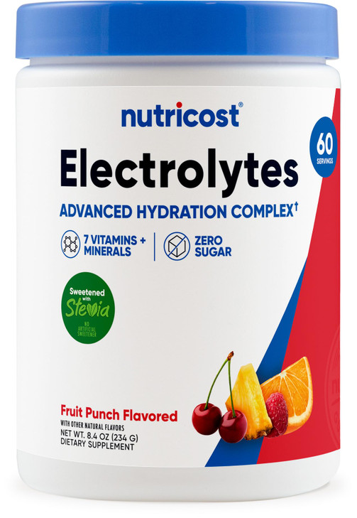 Nutricost Electrolyte Complex Powder (60 Servings, Fruit Punch)