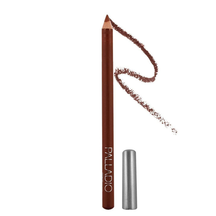 Palladio Lip Liner Pencil, Wooden, Firm yet Smooth, Contour and Line with Ease, Perfectly Outlined Lips, Comfortable, Hydrating, Moisturizing, Rich P