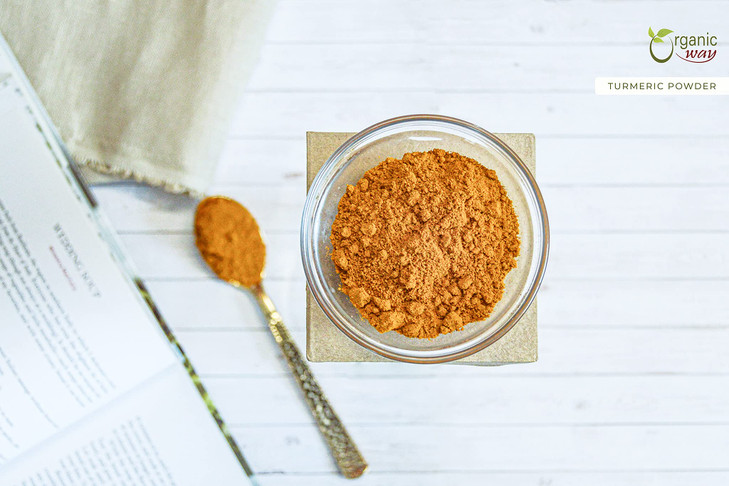 Organic Way Turmeric/Haldi Root Powder - Kosher & USDA Certified