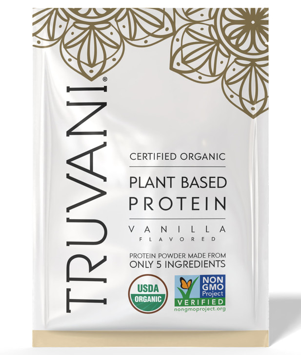 Truvani Vegan Pea Protein Powder - Vanilla - 20g Organic Plant Based Protein