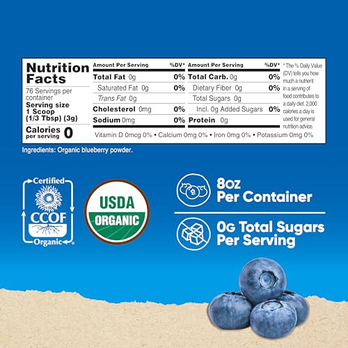 Nutricost Organic Blueberry Powder 8oz (227 Grams)