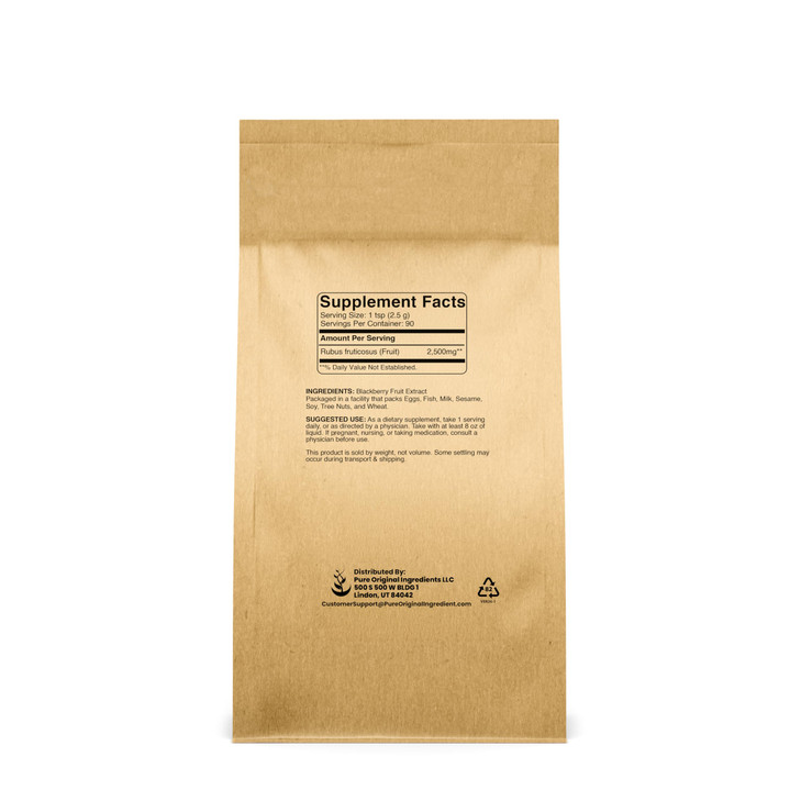 PURE ORIGINAL INGREDIENTS BlackBerry Fruit Extract (8 oz), 4:1 Powder, Fine