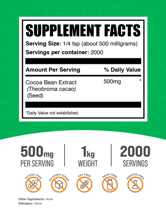 BulkSupplements.com Cocoa Bean Extract Powder