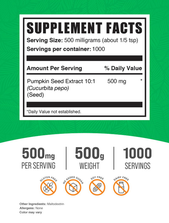 BulkSupplements.com Pumpkin Seed Extract Powder