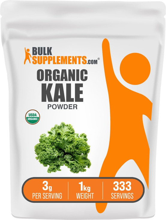 BulkSupplements.com Organic Kale Powder - Greens Powder, Superfood Supplement