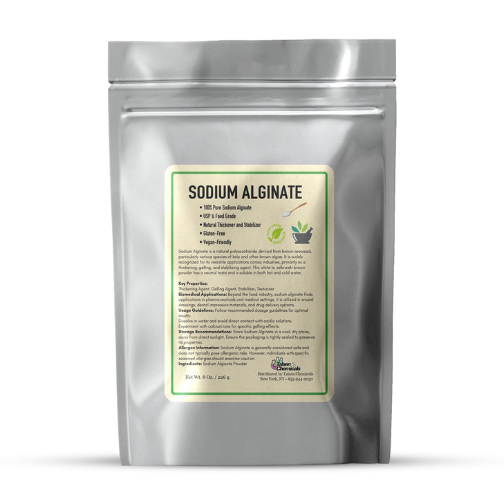 Sodium Alginate (4 Ounce / 113 Grams) Pure Sodium Alginate Powder Food Grade