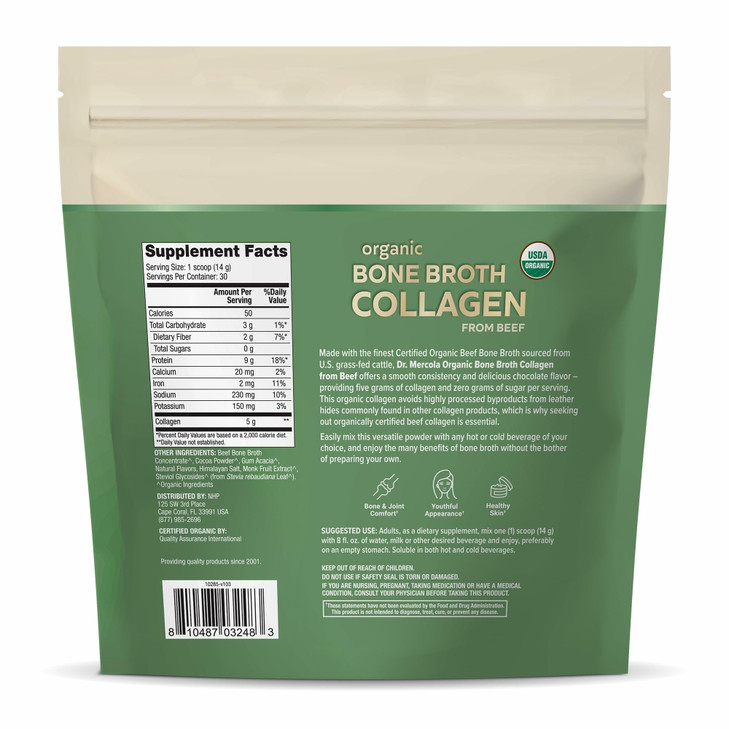 Dr. Mercola Organic Bone Broth Collagen Powder