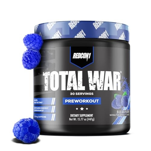 REDCON1 Total War Pre Workout, Blue Raspberry