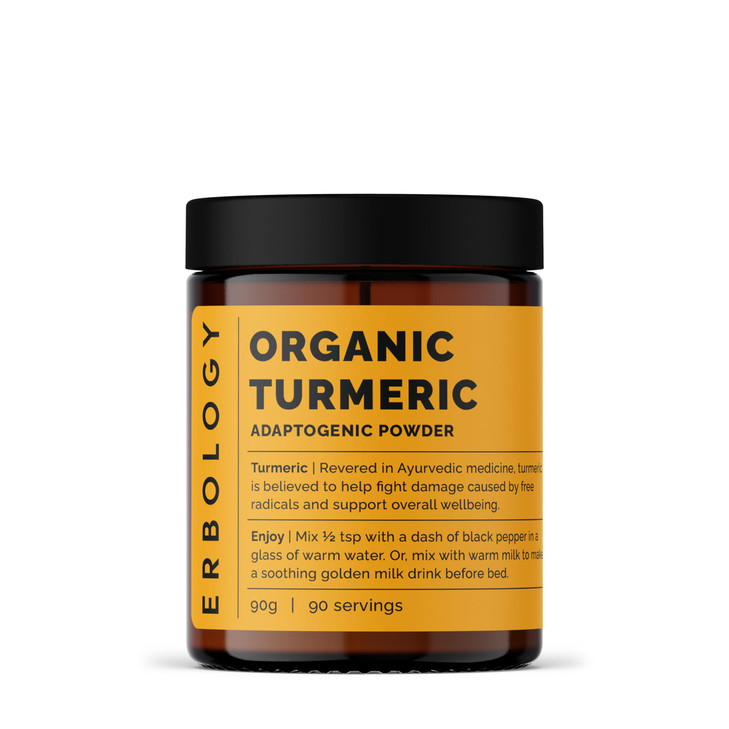 Erbology Organic Turmeric Powder 3.2 oz - 90 Servings
