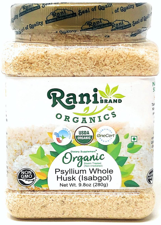 Rani Organics Psyllium Whole Husk Powder (Isabgol), Dietary Fiber Supplement