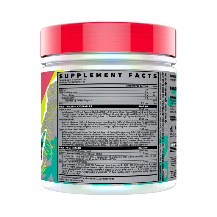 GHOST Greens Powder, Pink Lemonade - 30 Servings