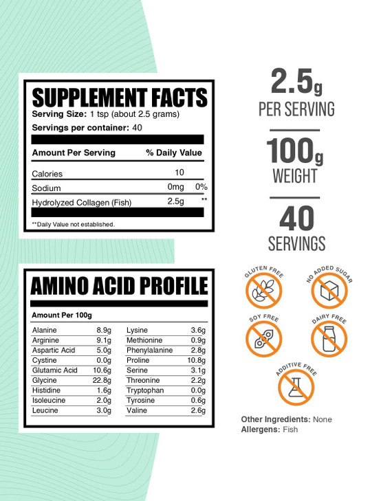 BulkSupplements.com Marine Collagen Powder