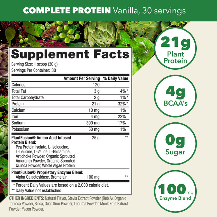 PlantFusion Complete Vegan Protein Powder