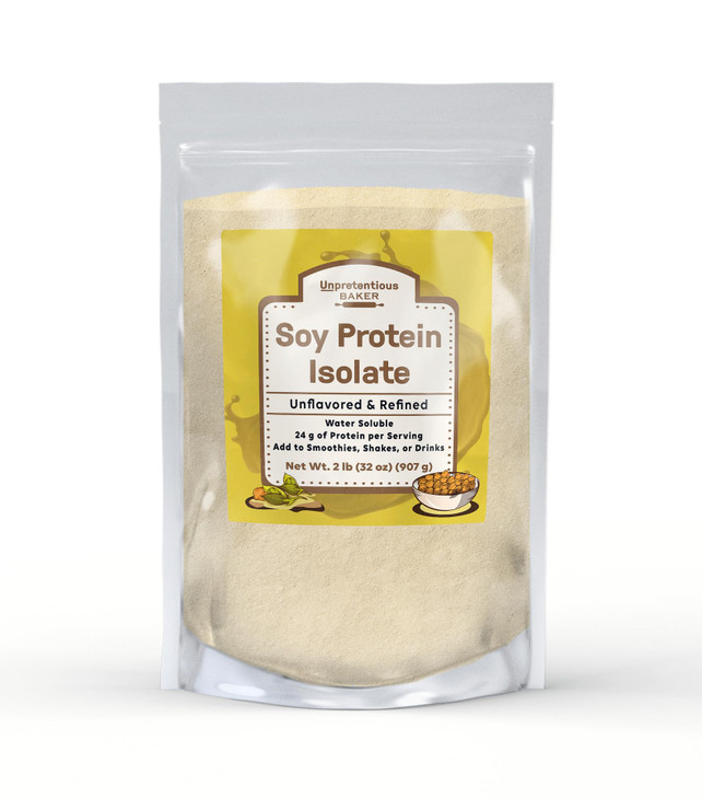 Unpretentious Baker Soy Protein Isolate (2 lb), Good Source of Protein & Iron