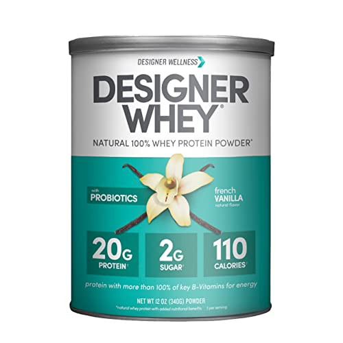 Designer Wellness, Designer Whey, Natural Whey Protein Powder with Probiotics