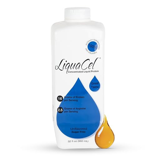 LiquaCel Concentrated Liquid Protein, Unflavored, Ready-to-Drink, 16g Hydrolyzed