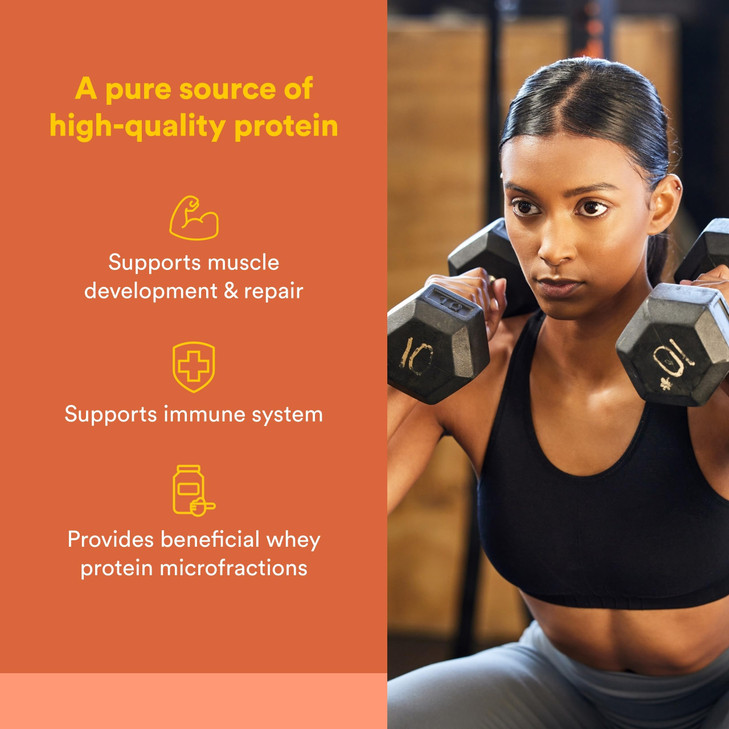 Whey Factors by Natural Factors, Grass Fed Whey Protein Concentrate, Aids Muscle