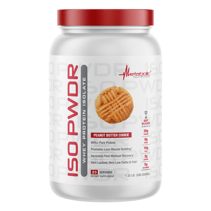 Metabolic Nutrition Whey Protein Isolate ISO PWDR Peanut Butter Cookie, 1.54lb