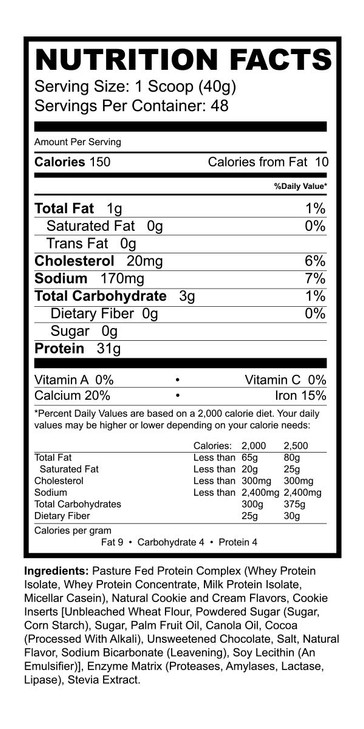 Precision Blend Cookies and Cream (2 lb) Whey Protein