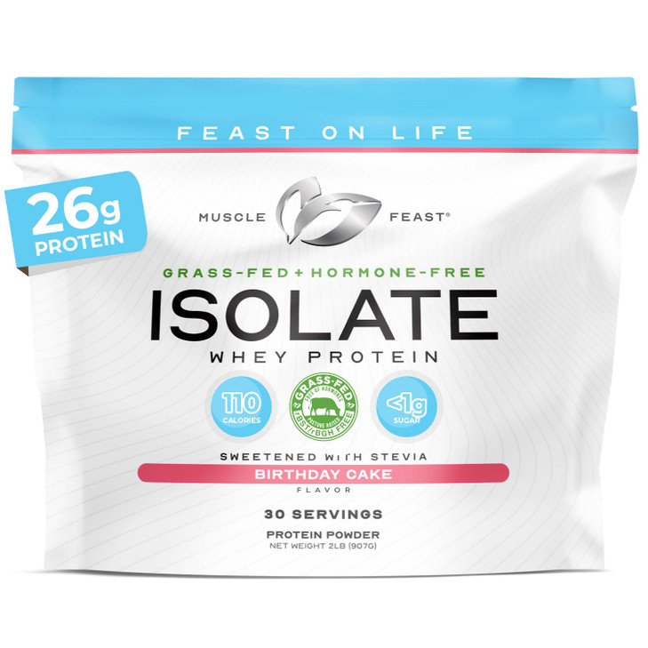 Muscle Feast Grass-Fed Whey Protein Isolate, All Natural Hormone Free Pasture