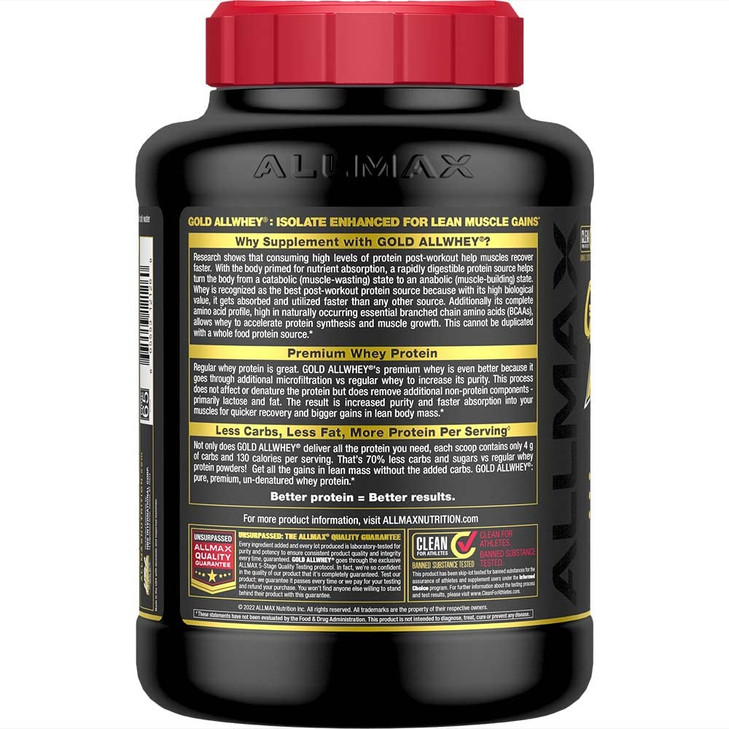 ALLMAX Nutrition GOLD ALLWHEY, French Vanilla - 5 lb