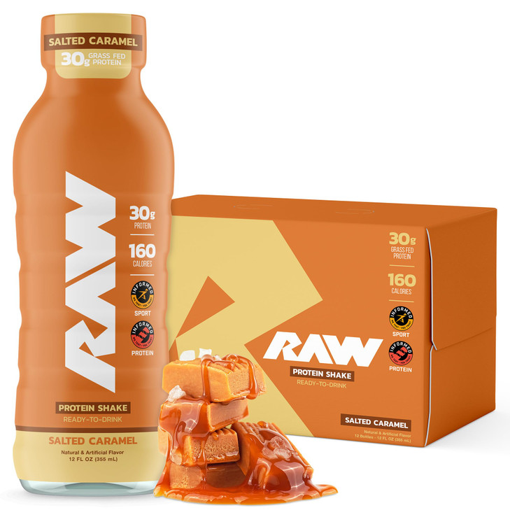 RAW Ready-to-Drink Protein Shake, Salted Caramel