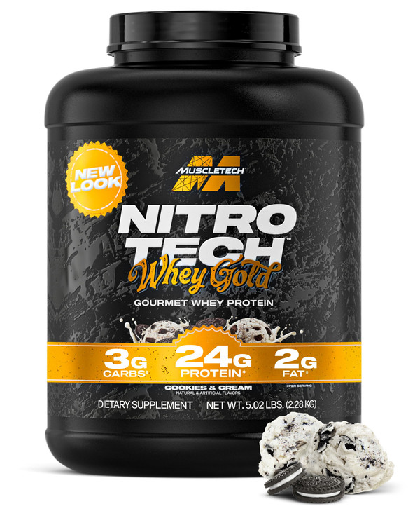 Muscletech Whey Protein Powder (Cookies & Cream, 5LB)